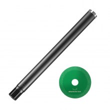 VEVOR Core Drill Bit, 2" Wet Diamond Core Drill Bits, 14" Drilling Depth Concrete Core Drill Bit with Saw Blade, 1-1/4"-7 Inner Thread, Laser Welding, Diamond Wet Coring Bit for Concrete Brick