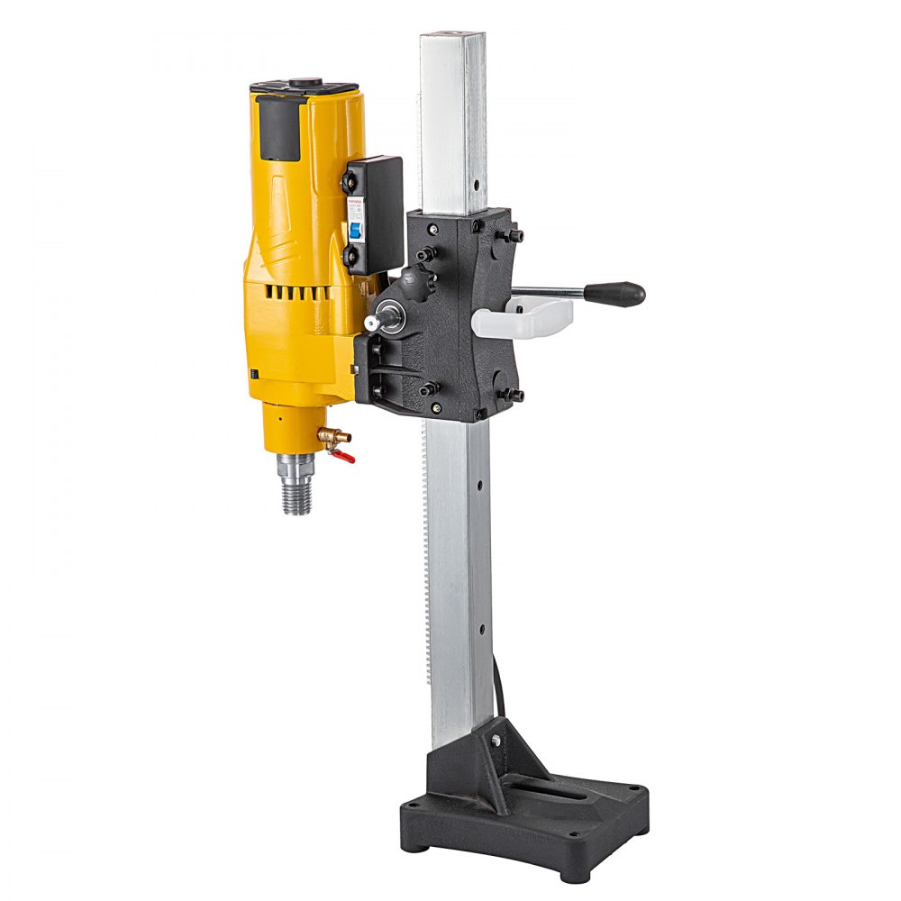 8'' Diamond Core Drill Concrete Drilling Machine with Stand & Drill Bits 3980W