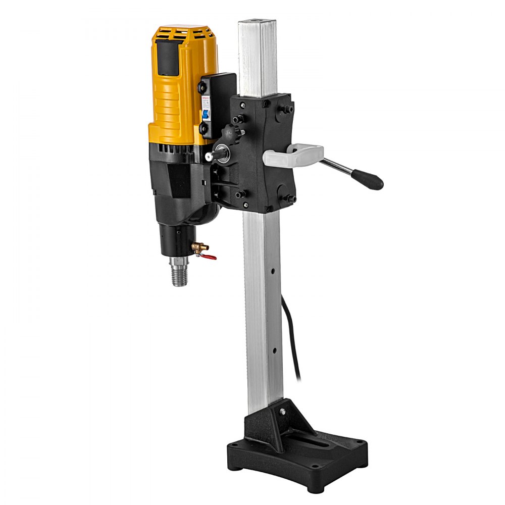 10'' Diamond Core Drill Concrete Drilling Machine with Stand & Drill Bits 4450W