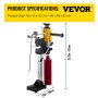 VEVOR Core Drill Machine 160 MM 6.3 Inches Core Drill Rig Powerful Rugged Concrete Core Drill 220V 1600 r/min Core Drill Rig with Stand Tool Wet Dry Concrete Brick Block Drilling 1980W Dual Use