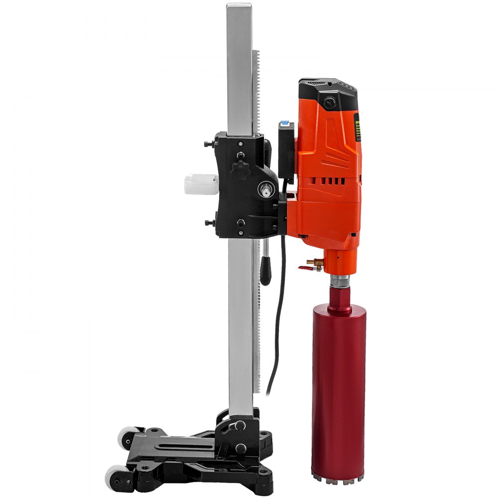 VEVOR Core Drill Machine 305 MM 12 Inches Core Drill Rig Powerful Rugged Diamond Concrete Core Drill 220V 500 r/min Core Drill Rig Tool Wet Dry Concrete Brick Block Drilling 4800W 45-Degree Rotation
