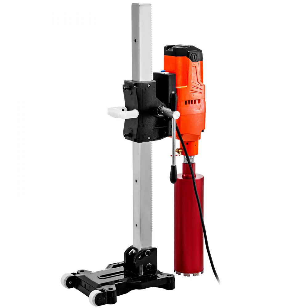 VEVOR Core Drill Machine 305 MM 12 Inches Core Drill Rig Powerful Rugged Diamond Concrete Core Drill 220V 500 r/min Core Drill Rig Tool Wet Dry Concrete Brick Block Drilling 4800W 45-Degree Rotation