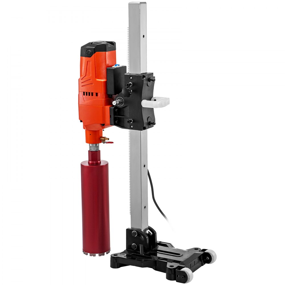 VEVOR Core Drill Machine 305 MM 12 Inches Core Drill Rig Powerful Rugged Diamond Concrete Core Drill 220V 500 r/min Core Drill Rig Tool Wet Dry Concrete Brick Block Drilling 4800W 45-Degree Rotation