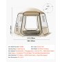 VEVOR Pop up Bubble Tent, 10 x 9.2 ft Waterproof & UV-Resistant, Clear Camping Tent Shelter, Outdoor Garden Dome Igloo Tents with Windows, 540° Panoramic View, for 4-8 Persons Patio Backyard