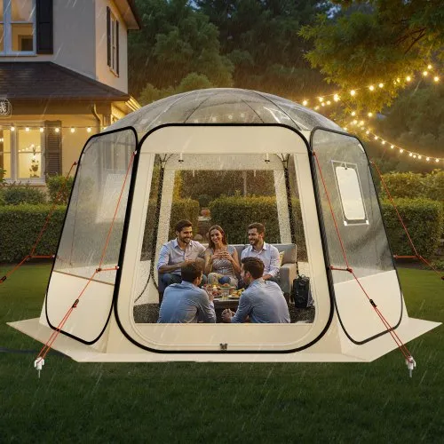 Alvantor Pop Up Bubble Tent - Tienda De Campaña Iglú Instantánea De 12 X 12 Casa De Pantalla Para Patios Para 8 10 Personas Capsula Grande A Prueba De Intemperie Tienda De Campana Con Protecci