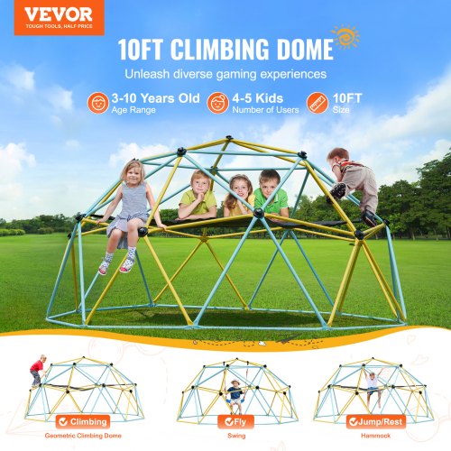 Hamac Pentagonal Enfants Hamac Pour Dôme D'Escalade 10x5 Pieds - Accessoire Confort 300 LB Pour Enfants