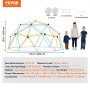 VEVOR Climbing Dome, Jungle Gym Supports 750LBS and Easy Assembly, 10FT Geometric Dome Climber Play Center for Kids 3 to 10 Years Old,with Climbing Grip, Outdoor Backyard Play Equipment for Kids