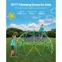VEVOR Climbing Dome, 305cm Geometric Dome Climber with Swing & Hammock, 453kg Loading Kid's Jungle Gym Playground, Easy-Assembly Outdoor Backyard Climbing Equipment for Boys Girls 3 to 10 Years Old
