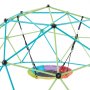 VEVOR Climbing Dome, 10FT Geometric Dome Climber with Saucer Swing, 1000LBS Loading Kid's Jungle Gym Playground, Easy-Assembly Outdoor Backyard Climbing Equipment for Boys Girls 3 to 10 Years Old