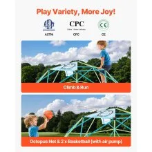 VEVOR Climbing Dome 10FT Geometric Dome Climber Jungle Gym 1000LBS Max Loading