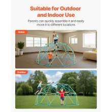 VEVOR Climbing Dome 10FT Geometric Dome Climber Jungle Gym 1000LBS Max Loading