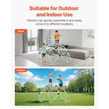 VEVOR Climbing Dome 6FT Geometric Dome Climber 600LBS Loading Kids Jungle Gym