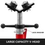 VEVOR Pipe Stand Foldable 4-Ball Transfer Head 12" Pipe Capacity 71-131cm Height