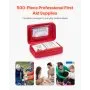 VEVOR First Aid Kit, 500 Pieces, 600D Nylon Large Survival First Aid Bag, Emergency Medical Supplies, for Home, Car, Office, Travel, Camping, Truck, Hiking, Sports, Vehicle and Outdoor Emergencies