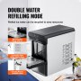 VEVOR countertop ice maker with double water refilling mode, including manual and automatic options.