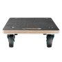 VEVOR Furniture Dolly, 250kg Load Capacity, Furniture Moving Dollies with 4 TPR Silent Wheels, Rectangle Multifunctional Flat Dolly for Piano Furniture Couch Washing Machine Fridge, 2 Pack, Black