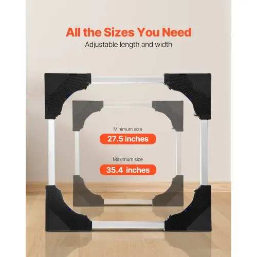 Reguleeritav kodumasina alus ratastel, 500 kg, 70–90 cm — pilt 4