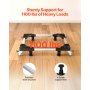 Fridge Stand Mobile Base 1100 lb 27.5-35.4 Inch Adjustable Furniture Dolly