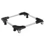 VEVOR Fridge Stand Mobile Base, 1100 lbs Load Capacity, Washing Machine Stand with 8 Locking Twin Wheels and 4 Brakes, 27.5 -35.4 Inches Adjustable Furniture Dolly for Washer, Refrigerator and Dryer