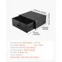 VEVOR 4U Rack Mount Drawer, 22.68 kg Max Load-Bearing, Lockable Server Cabinet Case, Sliding Drawer with Lock and Cable Management Holes, for Network Equipment Server AV Rack or Cabinet Enclosure
