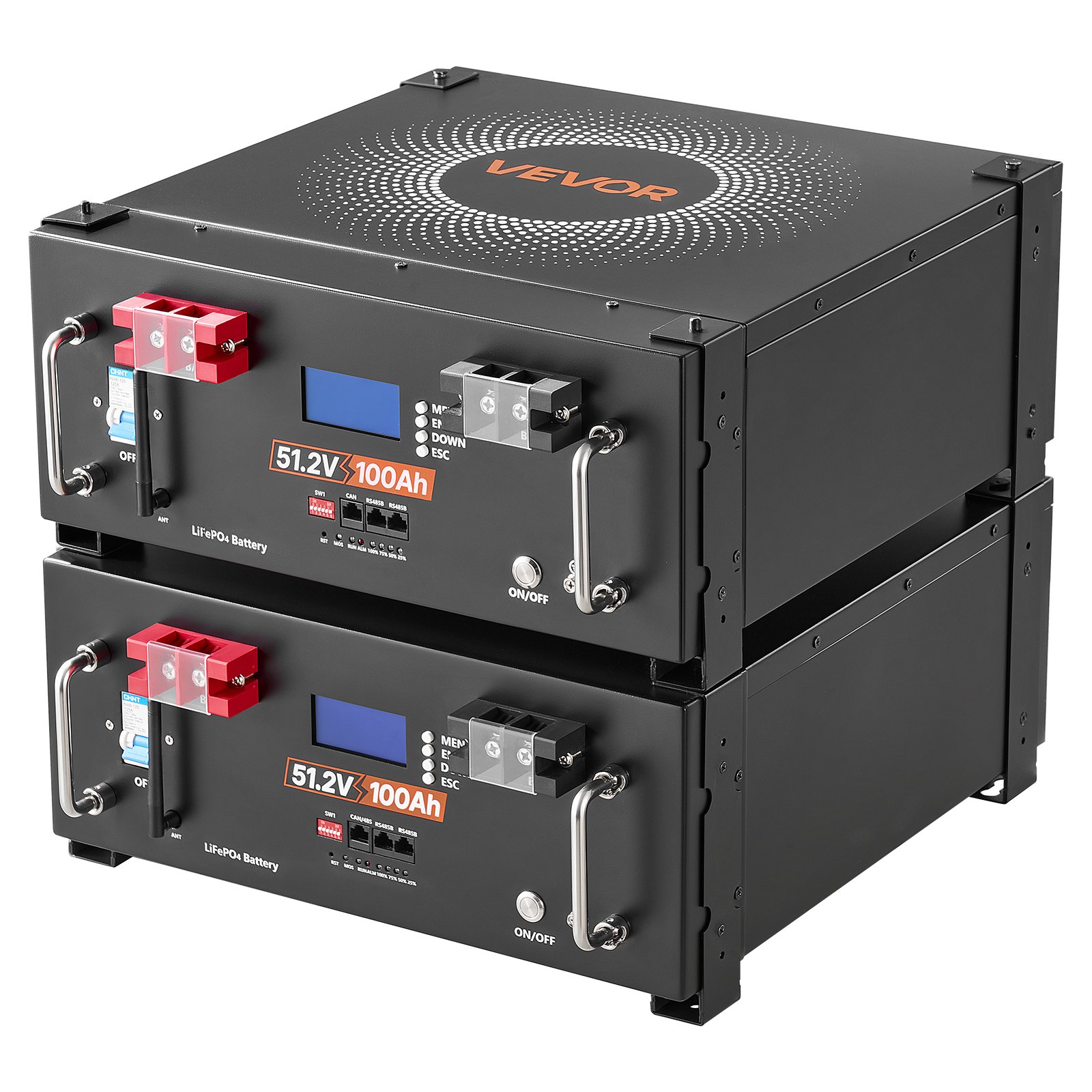 VEVOR Home Power Station Backup Power, 5120Wh, LiFePO4 Lithium Battery, Support Communication, Bluetooth and WiFi, AC 10000W Inverter, Fast Charge, for Home Backup, Emergency, Solar System Components