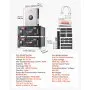 VEVOR Home Power Station Backup Power, 5120Wh, LiFePO4 Lithium Battery, Support Communication, Bluetooth and WiFi, AC 5000W Inverter, Fast Charge, for Home Backup, Emergency, Solar System Components