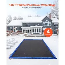 26 Gauge Winter Pool Cover Corner Water Bags 4Packs 22.4 x 22.2 in Heavy Duty