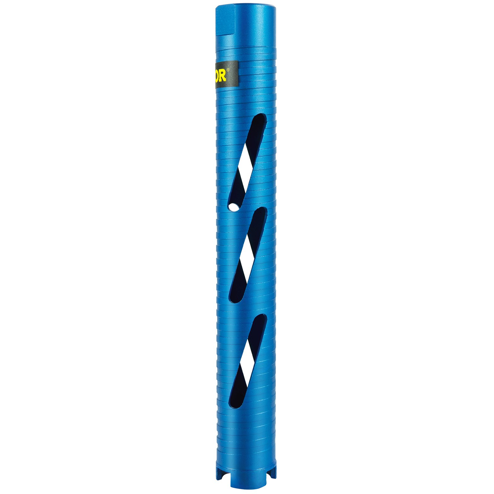 VEVOR Dry Core Drill Bit, 1.5" / 38.1 mm Diameter 5/8"-11 Threaded, 9.5" / 241.3mm Depth Diamond Coring Bore Tool with a Pilot Bit & 4.5" Blade, Masonry Hole Saw Bits for Hard Concrete Brick and Block