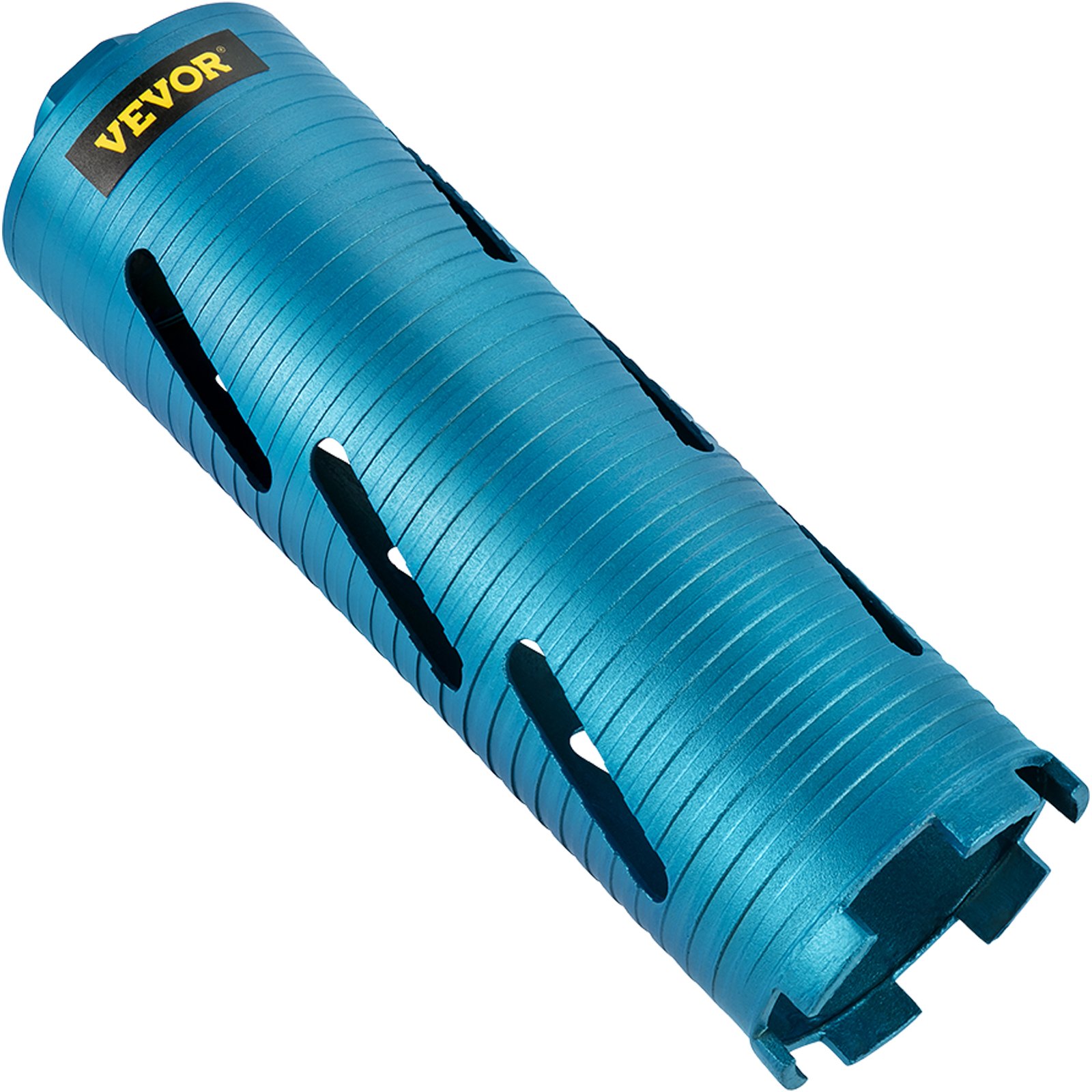 blue VEVOR dry core drill bit with segmented design for efficient drilling.