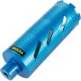 blue VEVOR diamond core drill bit with a ridged surface and black vents.