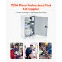 3-Shelf First Aid Cabinet Wall Mounted Medicine Cabinet Emergency Metal Med Box