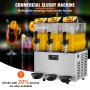 VEVOR 3 x 12L / 3.2 Gal Commercial Slush Machine Margarita Smoothie Frozen Drink