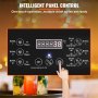 VEVOR slushy machine intelligent panel control, buttons for slush, cold drinks, and bowl cleaning.