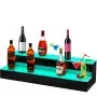 VEVOR LED Lighted Liquor Bottle Display Shelf, 30-inch LED Bar Shelves for Liquor, 2-Step Lighted Liquor Bottle Shelf for Home/Commercial Bar, Acrylic Lighted Bottle Display with Remote & App Control