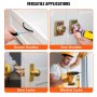 VEVOR Cabinet Hardware Jig, Aluminum Alloy Cabinet Handle Jig with Center Punch, Adjustable Cabinet Hardware Template Tool, for Installation of Door Drawer Front Knobs Handles and Pulls