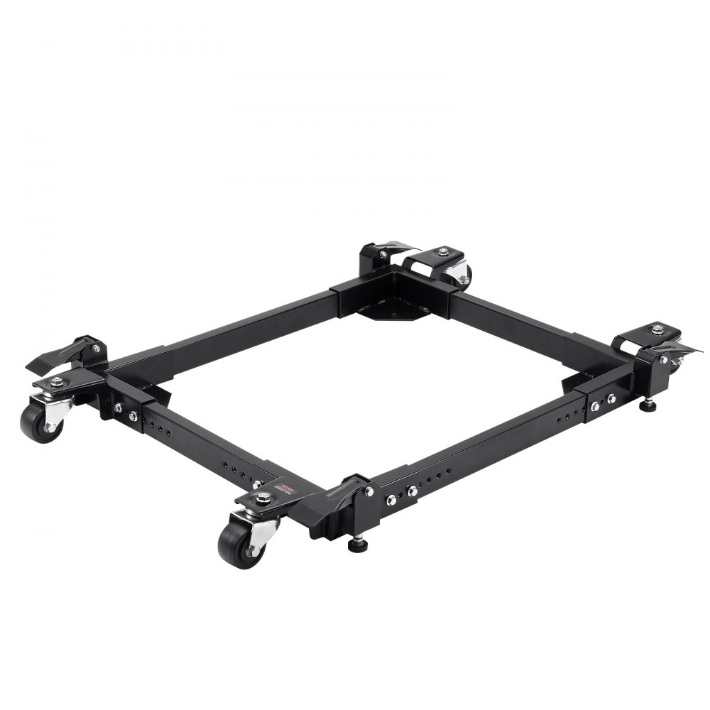 VEVOR Mobile Base, 1500 lbs Capacity, Adjustable from 20" x 24.5" to 28" x 33.5", Heavy Duty Universal Mobile Base Stand with 4 Swivel Wheels, for Woodworking Equipment, Bandsaw, Power Tool, Machine