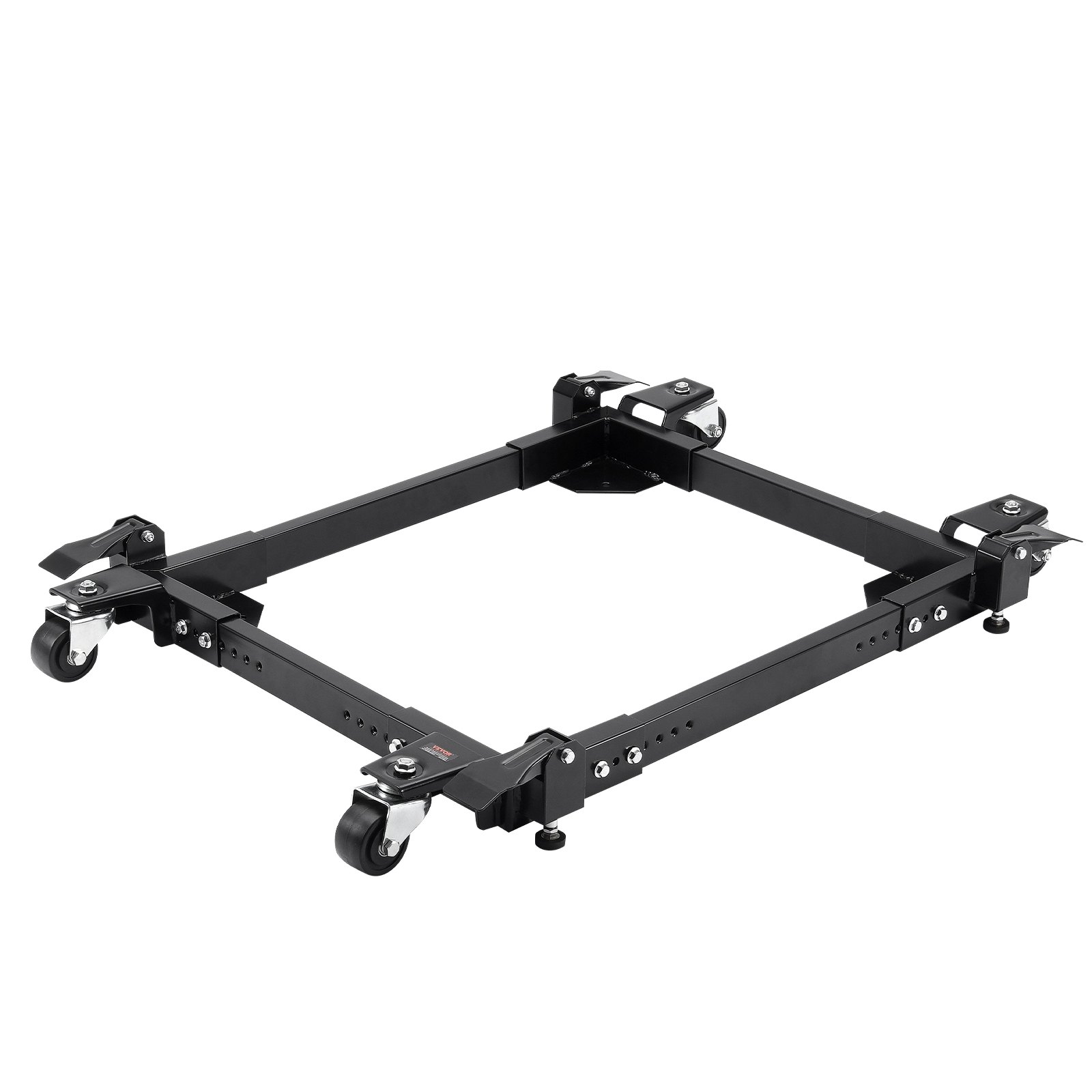 VEVOR Mobile Base, 1500 lbs Capacity, Adjustable from 20" x 24.5" to 28" x 33.5", Heavy Duty Universal Mobile Base Stand with 4 Swivel Wheels, for Woodworking Equipment, Bandsaw, Power Tool, Machine