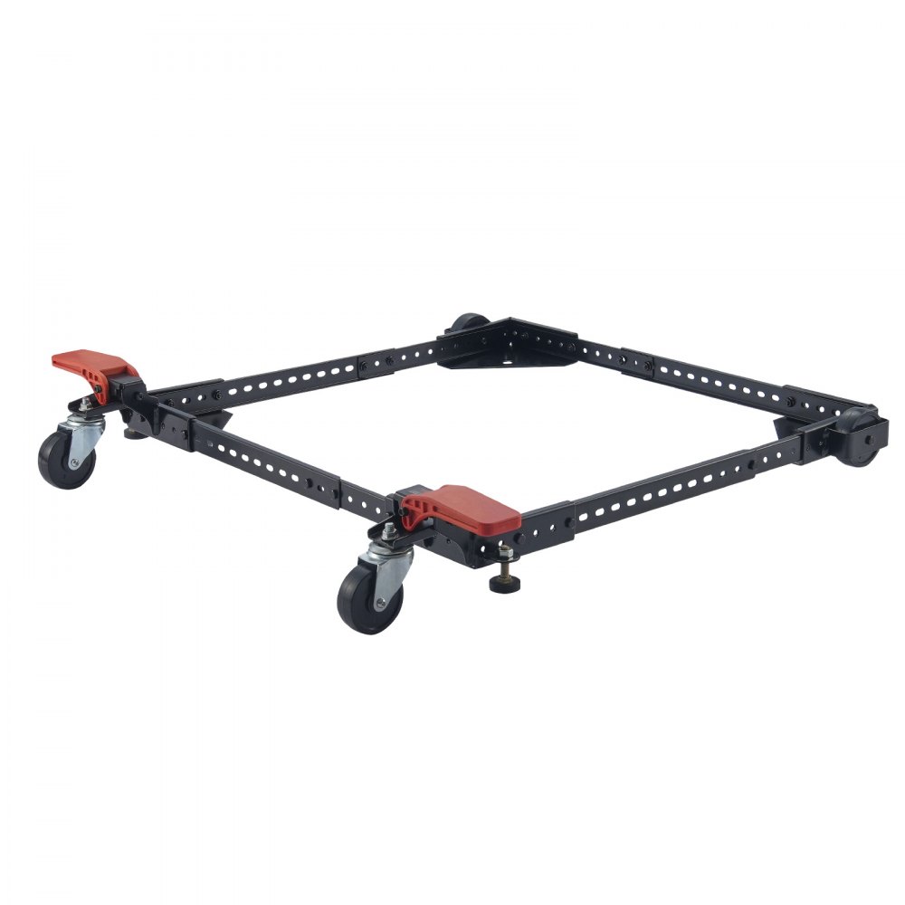 VEVOR Mobile Base, 226.8 kg Capacity, Adjustable from 304 x 304 mm to 914 x 914 mm, Heavy Duty Universal Mobile Base Stand with Swivel Wheels, for Woodworking Equipment, Bandsaw, Power Tools, Machines
