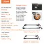 VEVOR Mobile Base, 500 lbs Weight Capacity, Adjustable from 12" x 12" to 36" x 36", Heavy Duty Universal Mobile Base Stand with Swivel Wheels, for Woodworking Equipment, Bandsaw, Power Tools, Machines