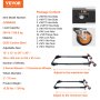 VEVOR Mobile Base, 226.8 kg Capacity, Adjustable from 304 x 304 mm to 914 x 914 mm, Heavy Duty Universal Mobile Base Stand with Swivel Wheels, for Woodworking Equipment, Bandsaw, Power Tools, Machines