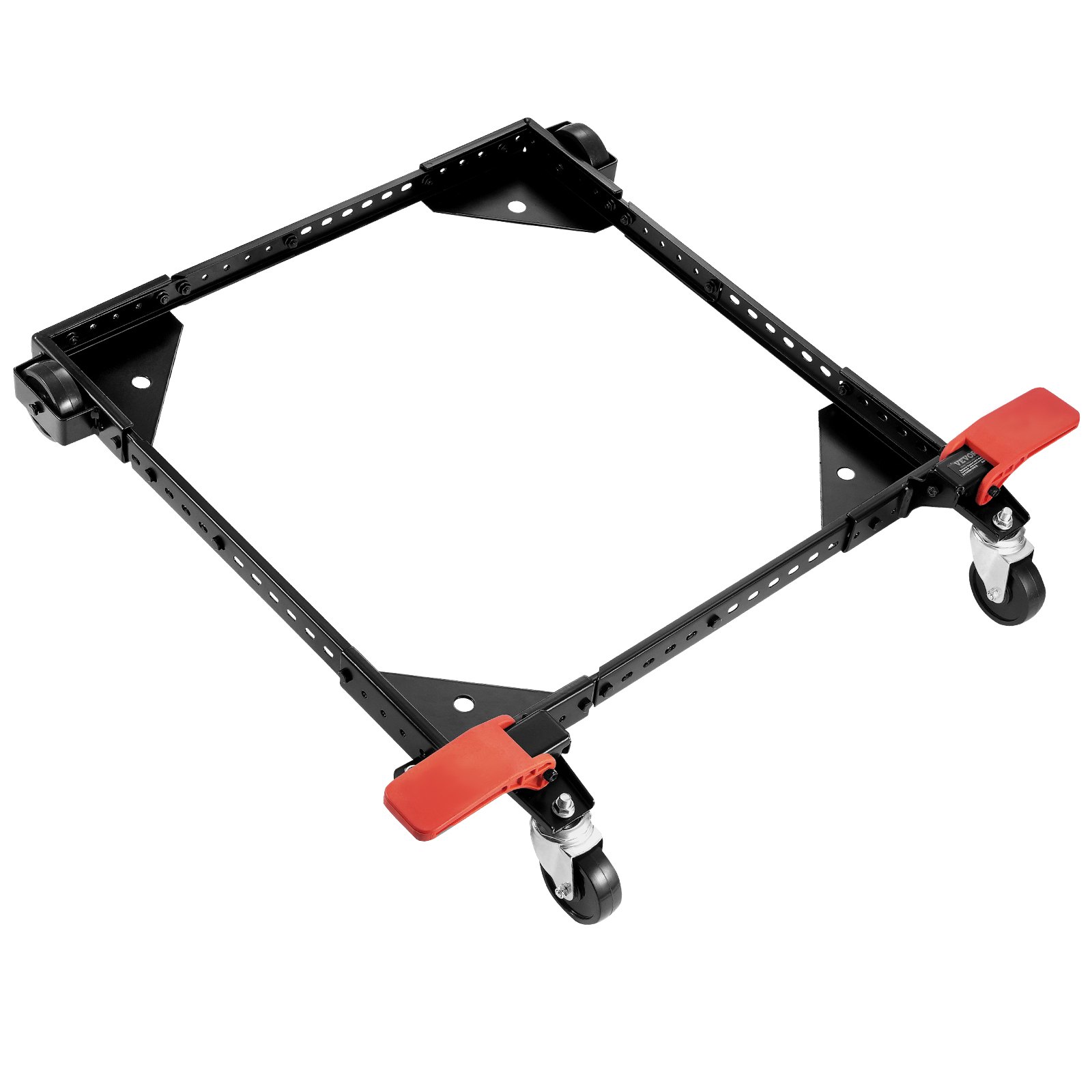 VEVOR Mobile Base, 226.8 kg Capacity, Adjustable from 304 x 304 mm to 914 x 914 mm, Heavy Duty Universal Mobile Base Stand with Swivel Wheels, for Woodworking Equipment, Bandsaw, Power Tools, Machines