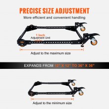 Support mobile universel robuste VEVOR Capacité de 650 lb pour outils et machines