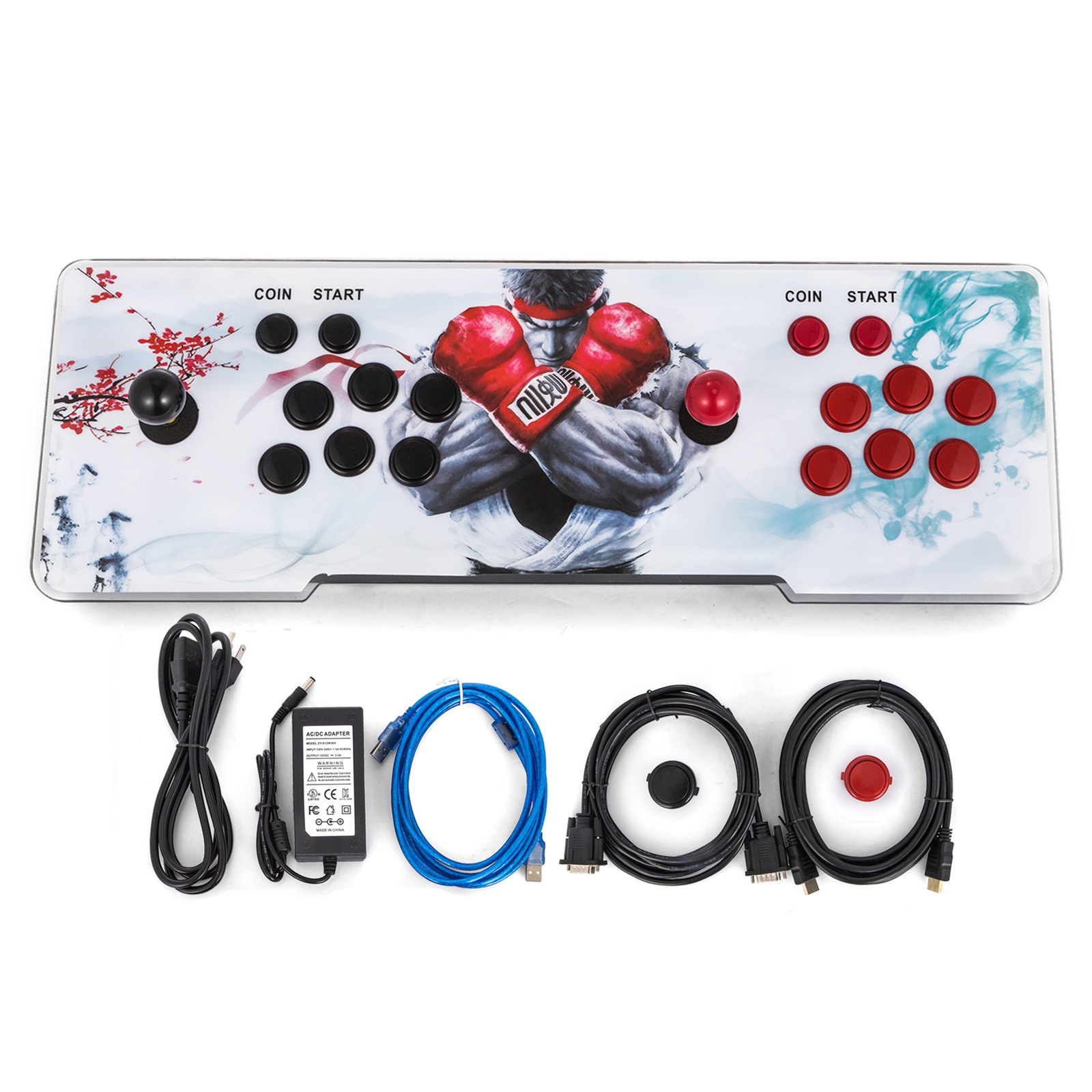 New Retro 1500 Games HD Arcade Video Game Console Fight Gamepad Home Double Players 110V