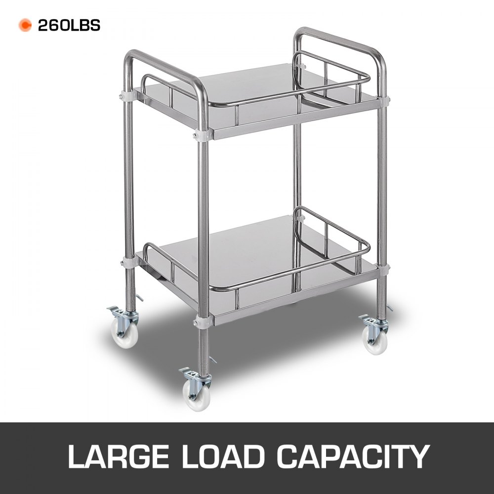 VEVOR 4 Pack 5 Inch Scaffolding PP Swivel Casters with Dual Locking Heavy Duty Casters 260LBS Capacity per Wheel