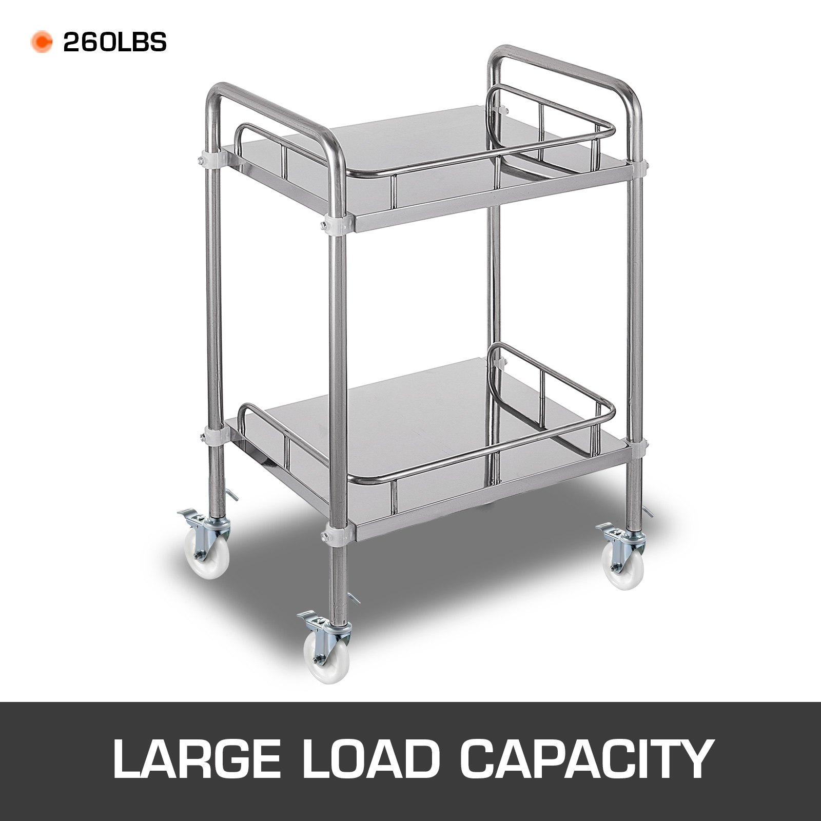 VEVOR 4 Pack 5 Inch Scaffolding PP Swivel Casters with Dual Locking Heavy Duty Casters 260LBS Capacity per Wheel