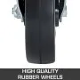 VEVOR 4 Pack 8 Inch Iron Core Polyurethane Swivel Caster With Dual Locking Brake Adjustable Legs 1100LBS Capacity per Wheel