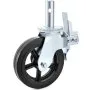 VEVOR 4 Pack 8 Inch Iron Core Polyurethane Swivel Caster With Dual Locking Brake Adjustable Legs 1100LBS Capacity per Wheel
