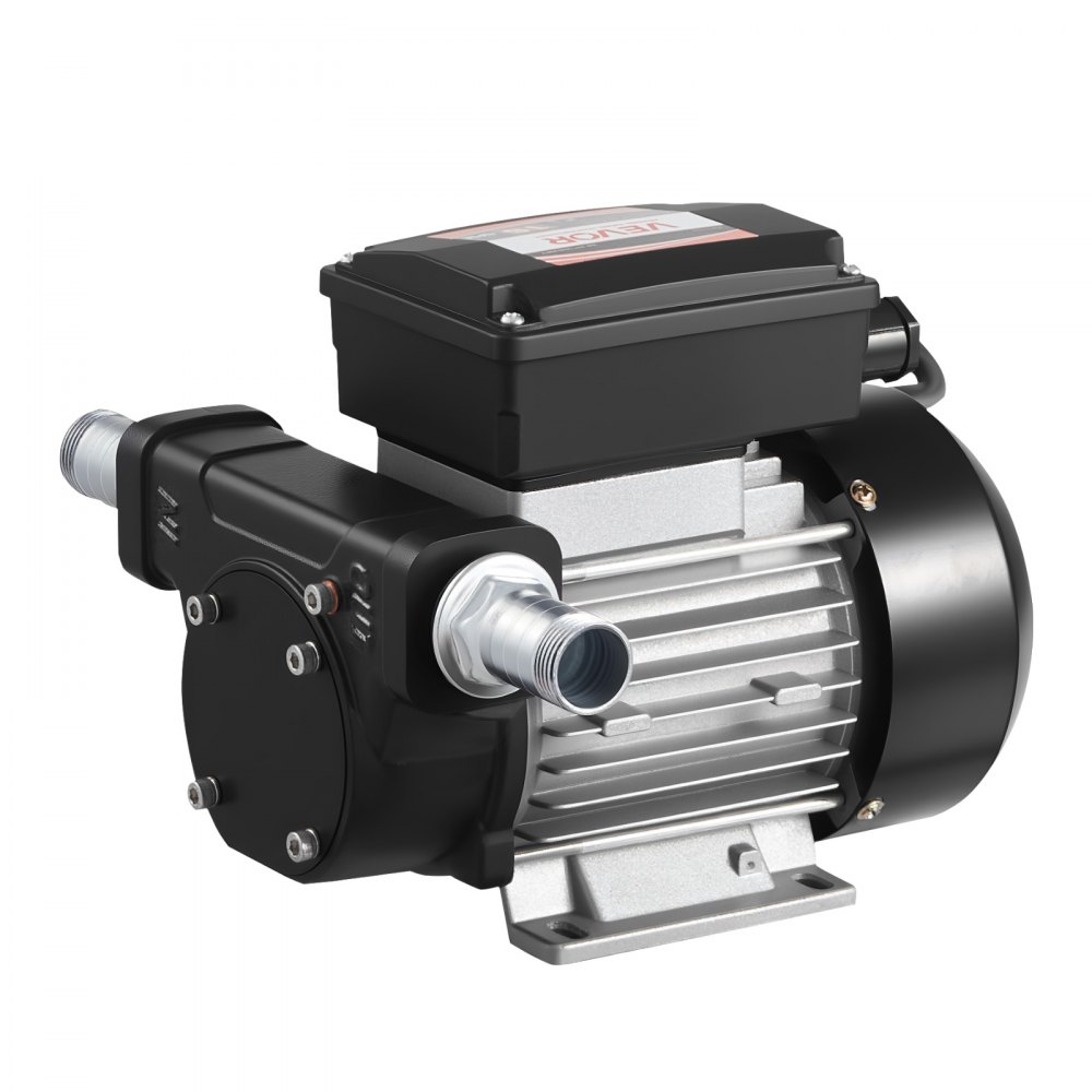 VEVOR Oil Transfer Pump 230V, 16 GPM 60 L/min, AC Electric Fuel Transfer Pump for Diesel Kerosene Biodiesel, 8 ft/2.4 m Max Suction Lift, 45 ft/13.7 m Max Lift, for Vehicles, Construction Sites, Farms