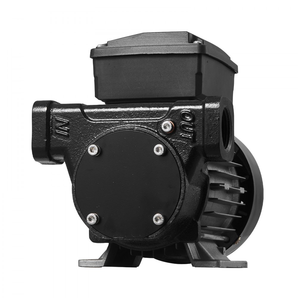 VEVOR Fuel Transfer Pump 230V, 16 GPM 60 L/min, AC Electric Oil Transfer Pump for Diesel Kerosene Biodiesel, with Auto Fuel Nozzle & 2 Hoses, 45 ft/13.7 m Max Lift, for Vehicles, Construction Sites