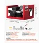 VEVOR Fuel Transfer Pump 110V, 16 GPM 60 L/min, AC Electric Oil Transfer Pump for Diesel Kerosene Biodiesel, with Meter, Auto Fuel Nozzle & 2 Hoses, 45 ft/13.7 m Lift, for Vehicles, Construction Sites